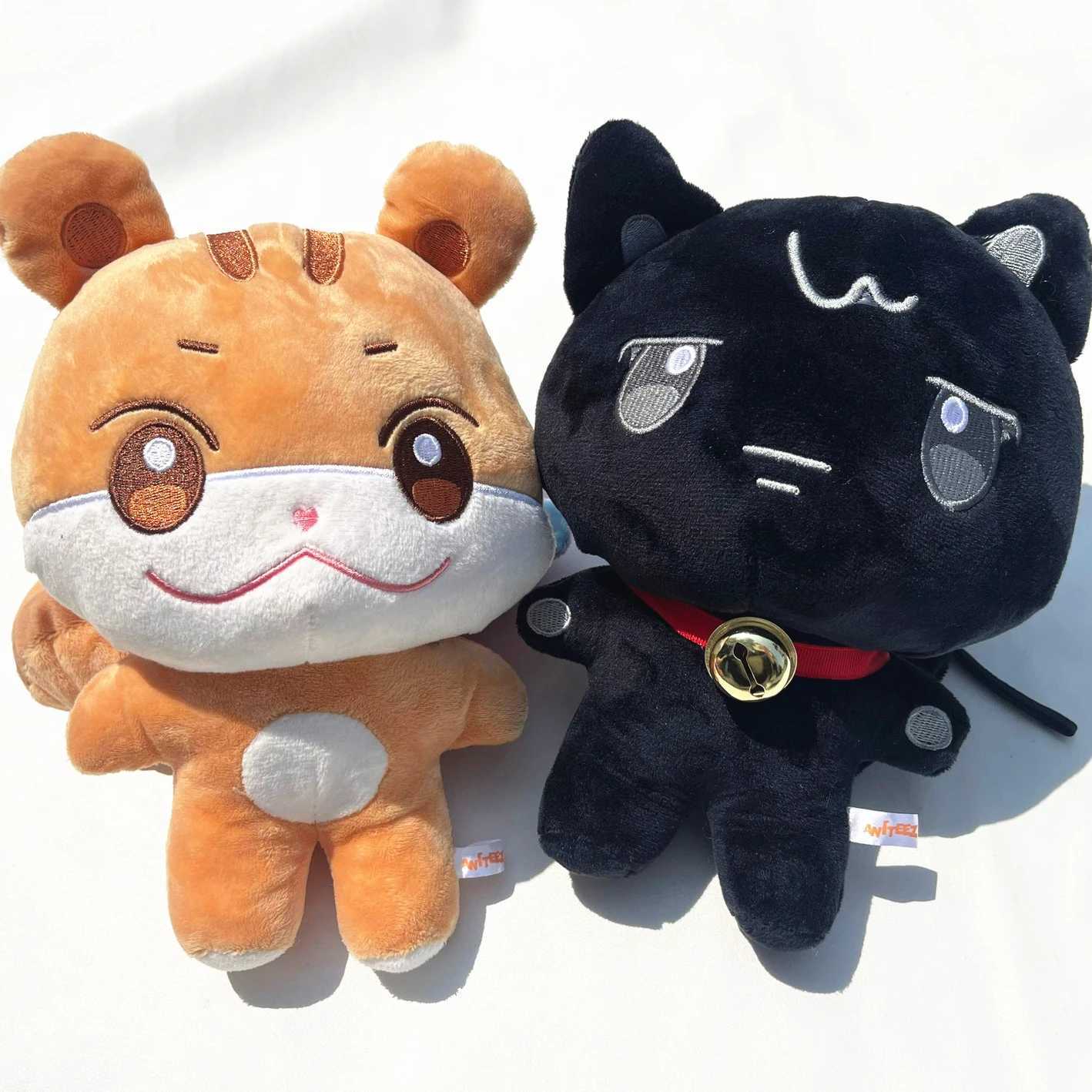 25cm ATEEZ Plush Aniteez Doll Red Chenghua Yunho Yeosang San Mingi Wooyoung Peluche Kawaii Stuffed Animal Toy Fan GiftT250326