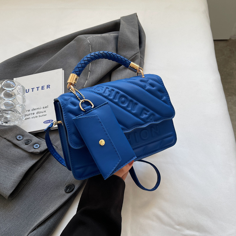 Women's bag fashion small square bag fashion trend hand bill of lading shoulder crossbody
