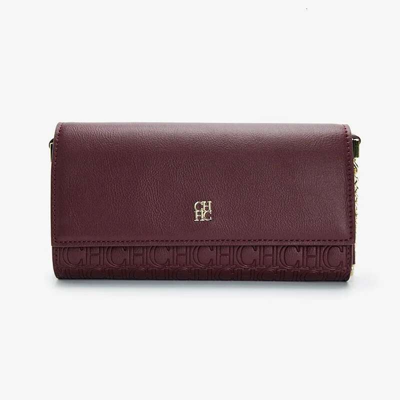 Ch High Quality Fashion Pure Colour Ladies Senior Sense Shoulder Bag Letter Print Design Temperament