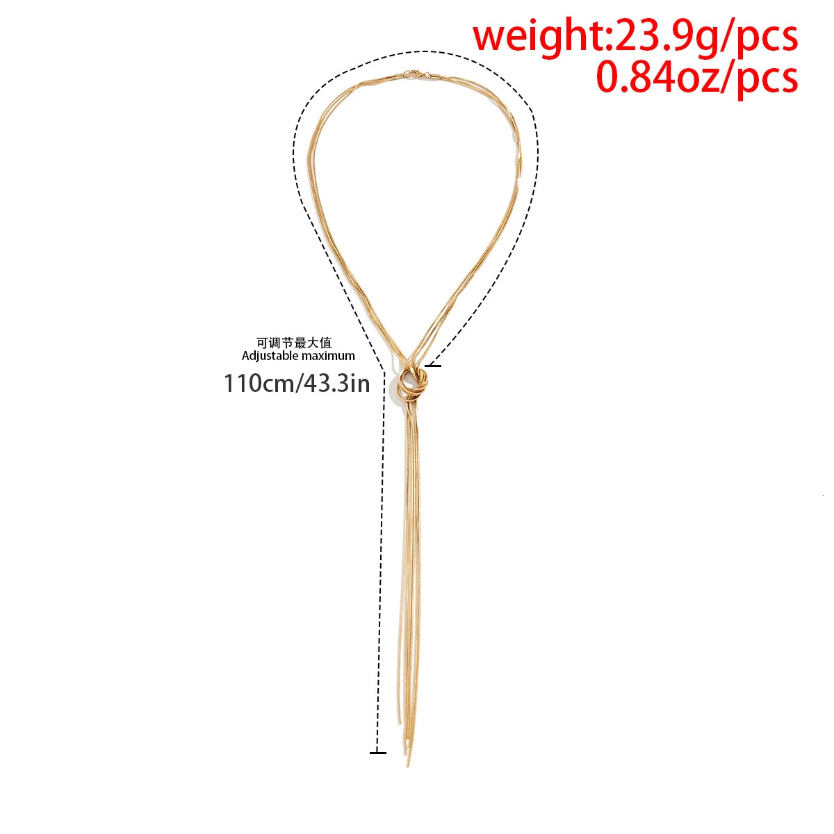 IngeSight Z multilayer retro square snake chain knotted tassel long necklace suitable for women simple gold chest 250325