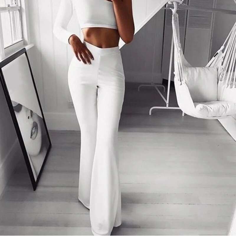 Yoga Flare Leggings Women Fiess Push Up High Waiste Wide Leg Seamless Workout Pants Gym Elastic Tights Exercise Sport Pant