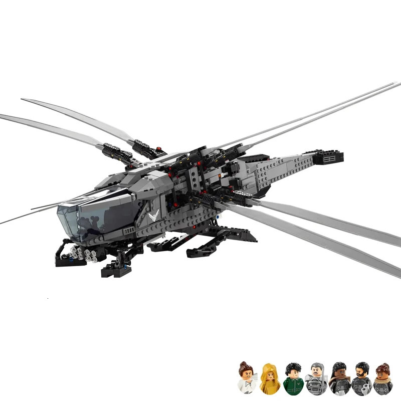 1369PCS Ideas Atreides Royal Ornithopter Helicopter Building Blocks 10327 Construction Bricks Set Toy For Children Kids 250326
