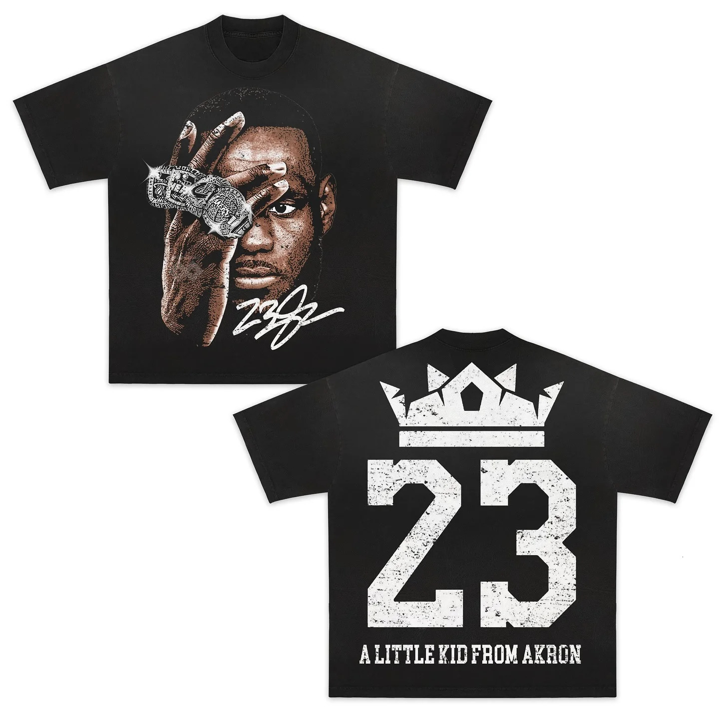 American Fashion Y2K Crew Collar Cotton Skull Print Super Hip Hop Rock Tshirt Mens High Quality Loose Short Sleeve 250318