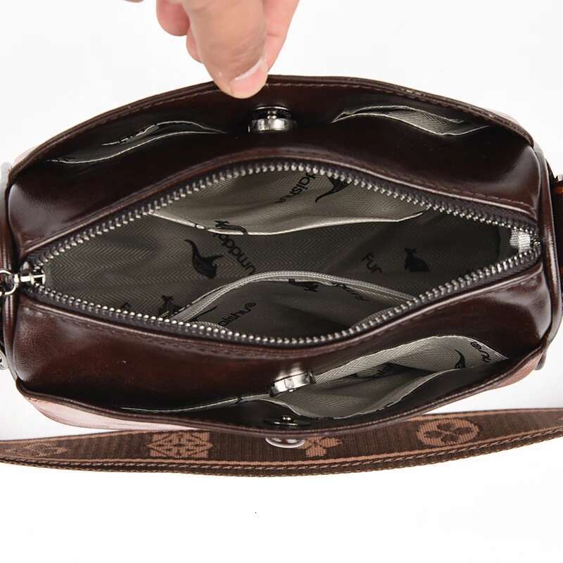 New Genuine High Quality Soft Leather Purses Bag Designer Brand Ladies Shoulder Crossbody Bags 2024 Sac A Main