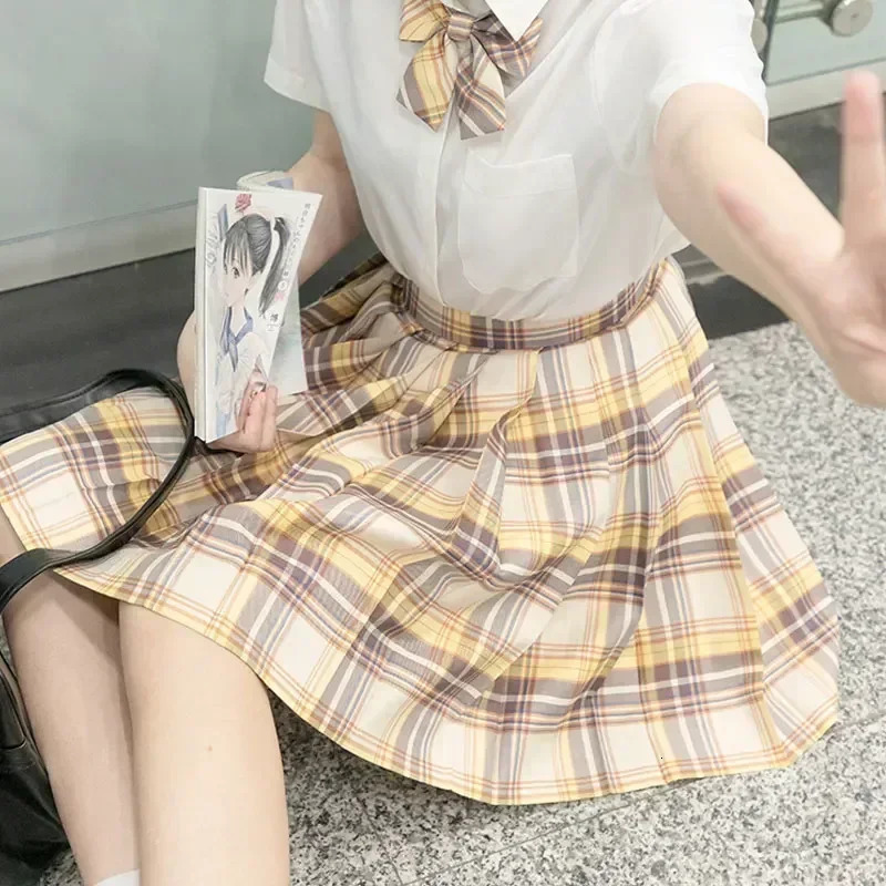 Japanese student short sleevedlong sleeved sexy Jk suit school uniform pleated tight fitting girl Seifuku dress roleplaying 250326
