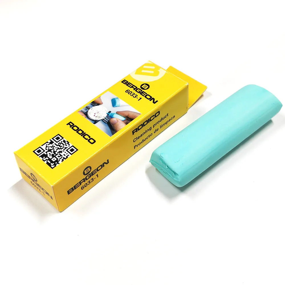 Bergeon 6033 7033 Green Grey Watch Dust Removal Tool Rodico Putty Watch Dial Cleaner For Watchmakers 1pcs