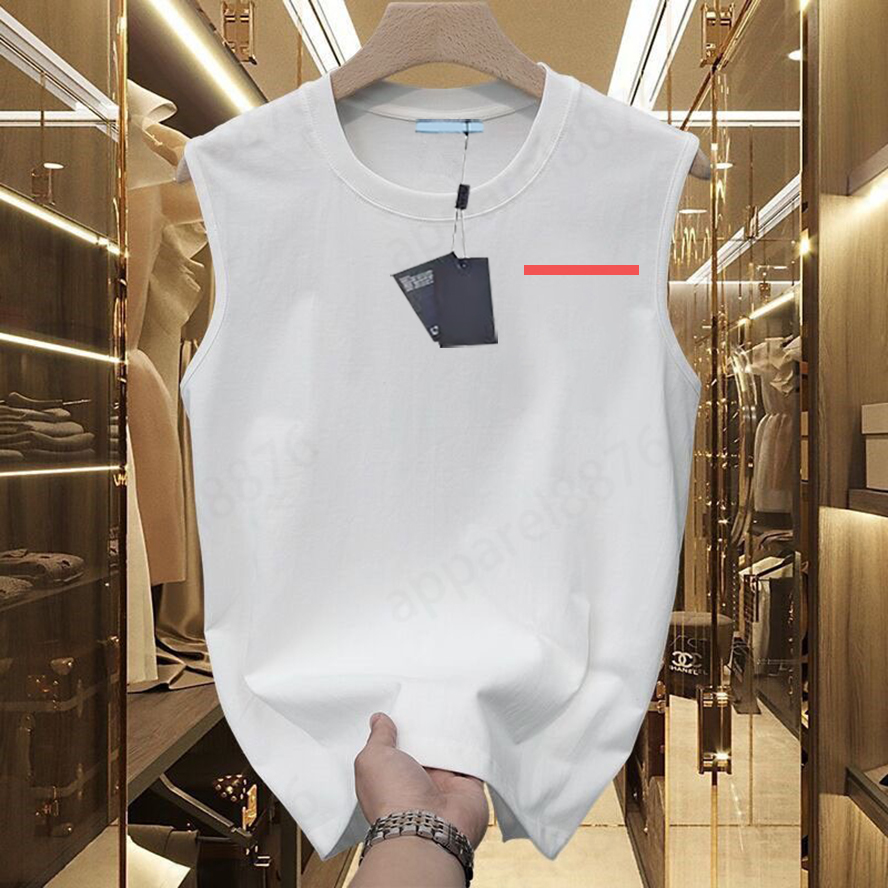 Mens tanks Oversized T-shirt Sleeveless Tank Top Solid Color Fiess Muscle Vests Bodybuilding T Shirt For Men tee shirt