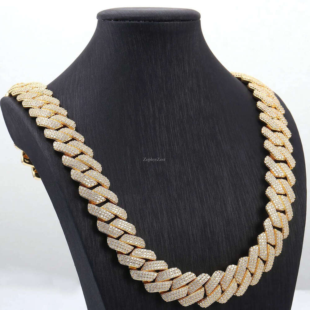 New Designer Necklace Necklaces Pass Dia Test 8-14Mm Wide Gra Moissanite Gold Sterg Sier Cuban k Chain For Men Hip Hop Chains