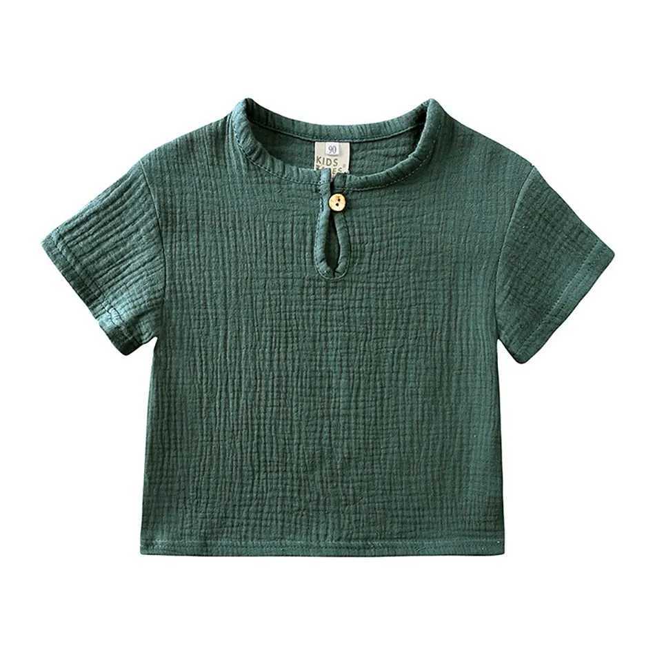 Childrens tops and bottoms boys and girls pajamas plain weave dresses baby T-shirts and shorts childrens summer casual pajamas setT250327