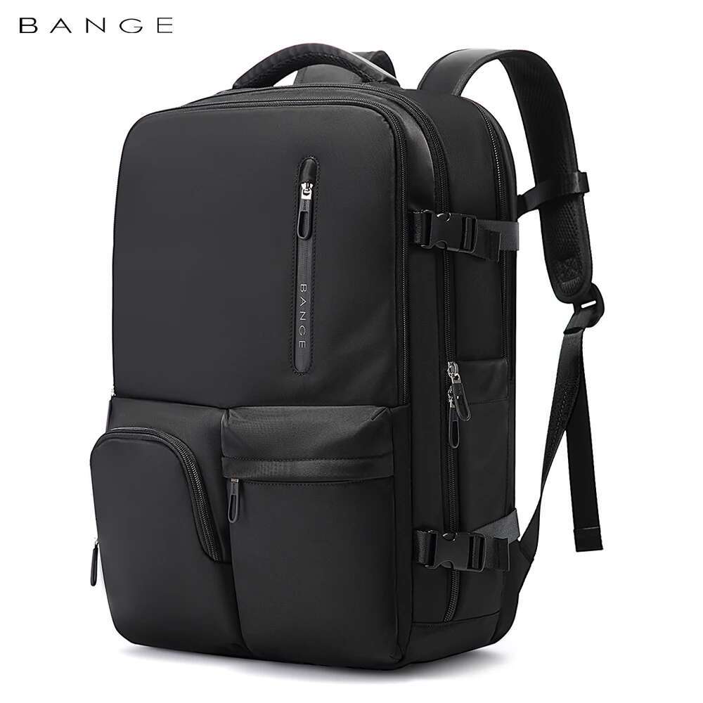 BANGE Aire Approved 15.6Inch Large Travel Men Multi-Function USB Waterproof Laptop Backpack With Wet Dry Pocket