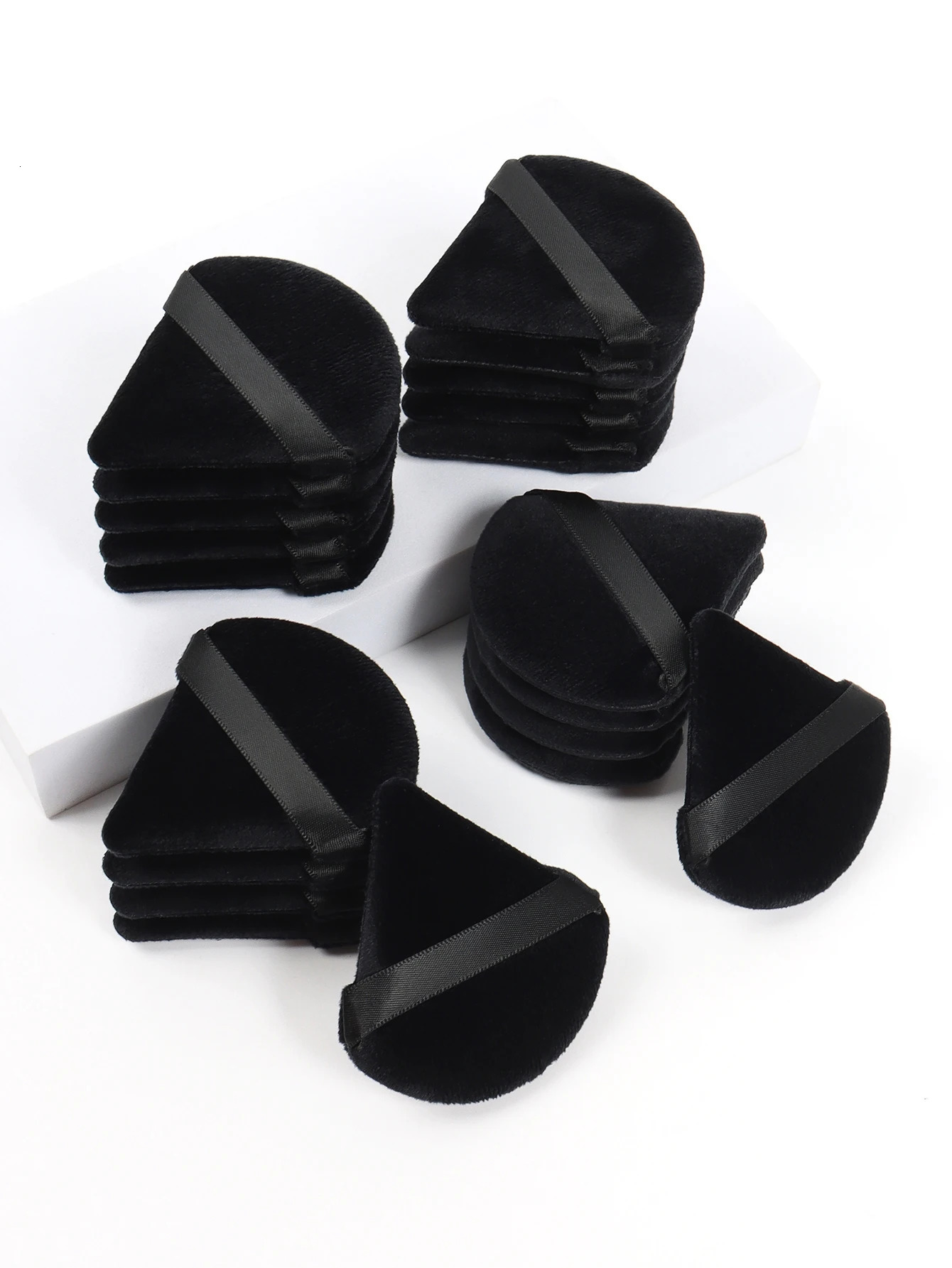 Black Triangle Powder Puff Makeup Sponge Soft Velvet Cosmetics Puff Mixer Beauty Foundation Make-Up Sponge Makeup Access 250317