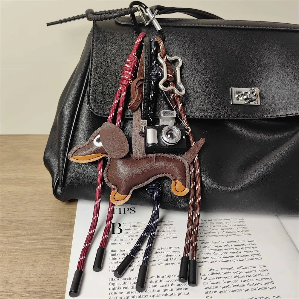 Ins keychain DIY handmade baby pendant Camera woven rope multi-element decoration Romantic Gift250325
