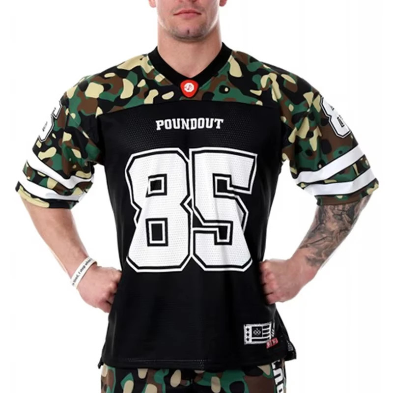Fashionable and breathable basketball Tshirt with 85 letter printing for fitness comfortable loose fit mens short sleeved sports street oversized top 