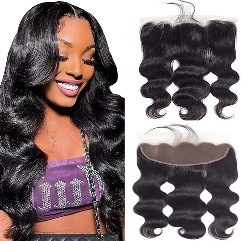 Brazilian 13*4 Frontal Lace Body Wave Human Hair To Ear