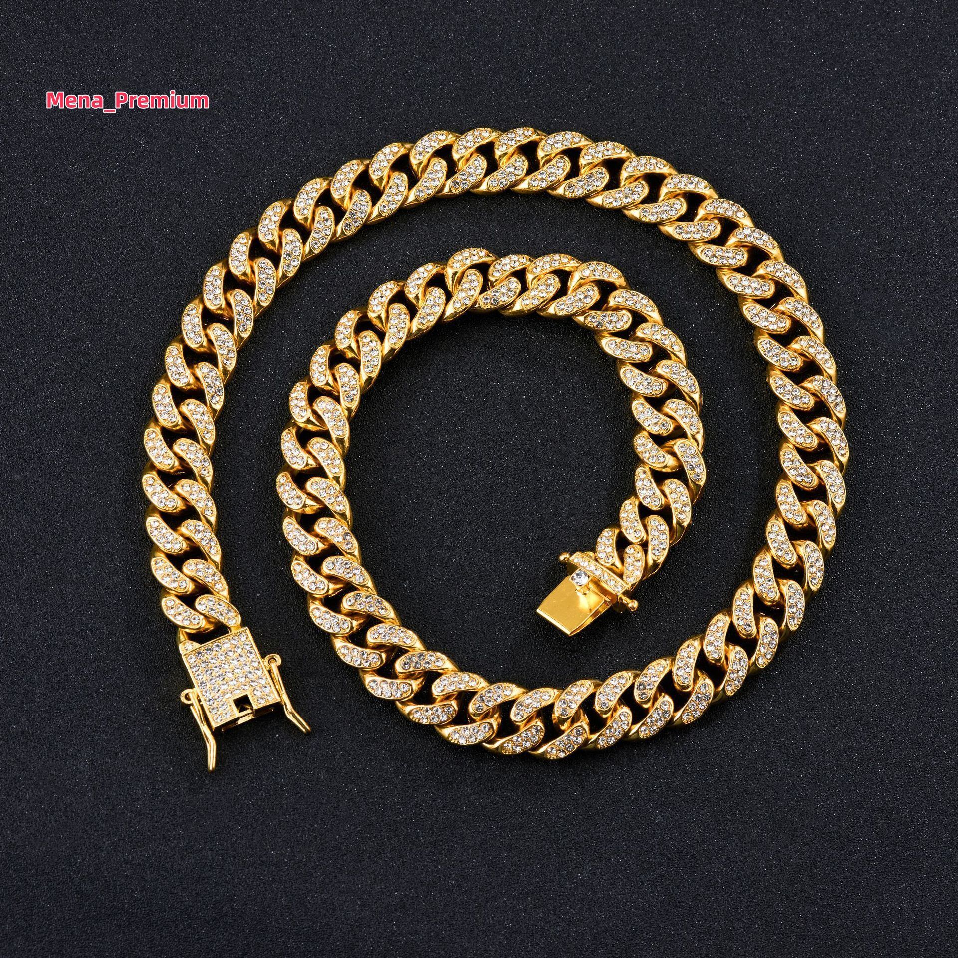 10mm Gold Plated Alloy Cuban Chains