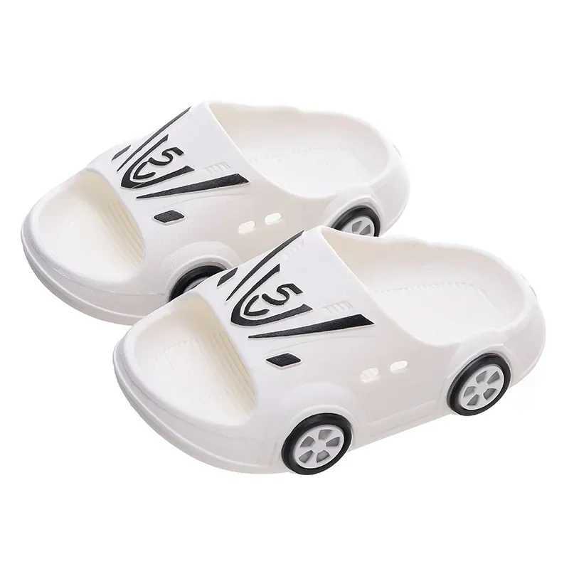 Slipper Childrens luminous slider summer indoor cartoon car girls shoes soft anti slip boys beach shoes fashionable outdoor childrens LED slider S2532
