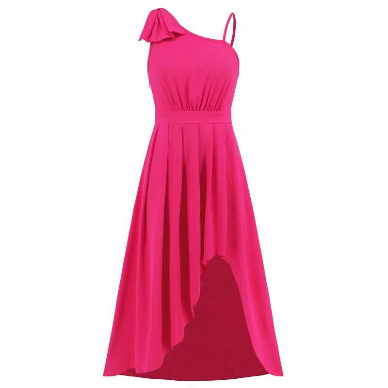 Dongdumaoyi Zomer Elegante Effen Kleur Strapless Jurk Met Onregelmatige Zoom WD