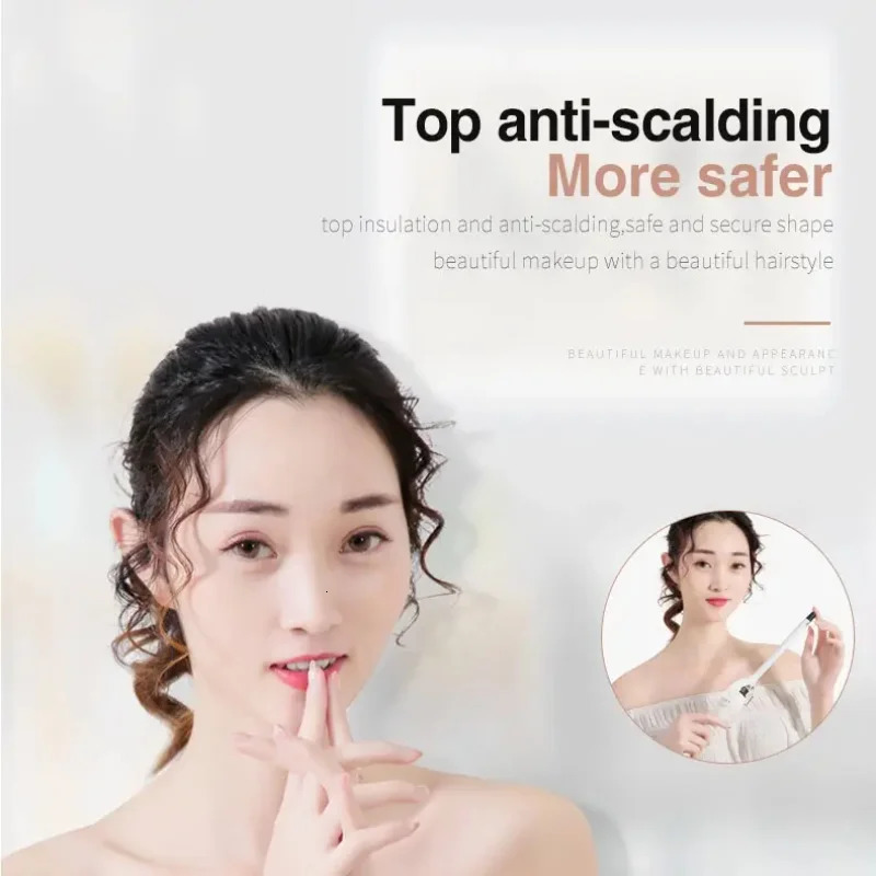 Hair Curling Iron 9mm Curler Wand Professional Curly Tongs Ceramic Electric SalonStyling Tool Small Crimping Iron Waves for Hair 250324