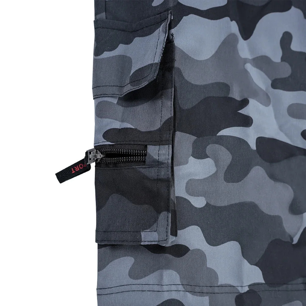 Metro 98 Cargos Mens Retro Printed Fading Durable Fabric Zipper Safety Pocket Elastic Waist Beach Outdoor Sports Shorts 250322