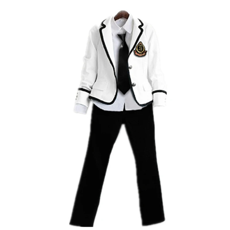 Elementary School Uniform and Long Sleeve Japanese Students Reading British Student 250326