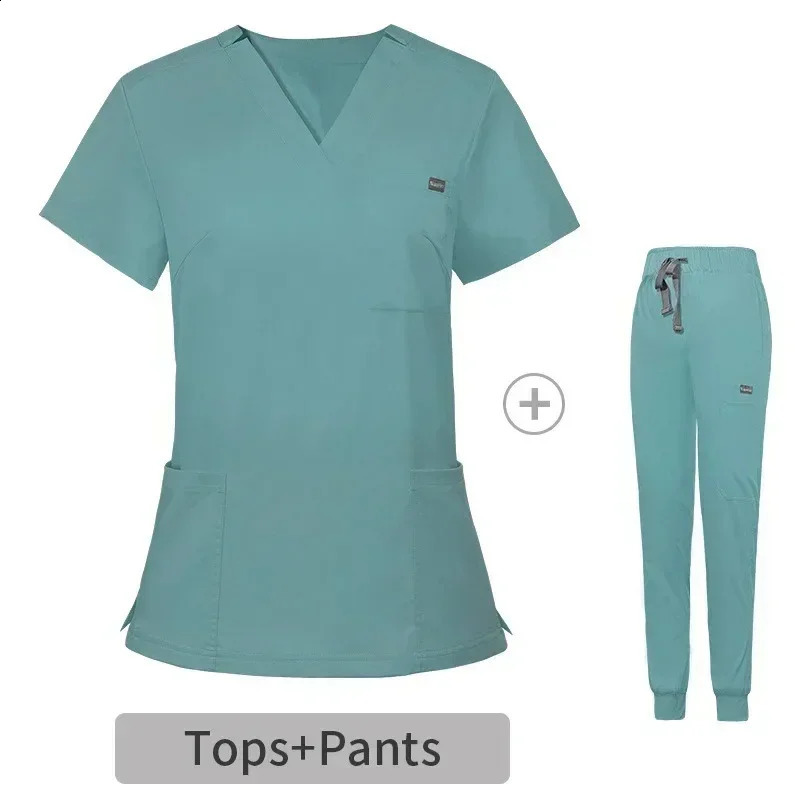 uniform breathable top jogging set unisex beauty institution frosted womens pet store veterinary care accessories 250326