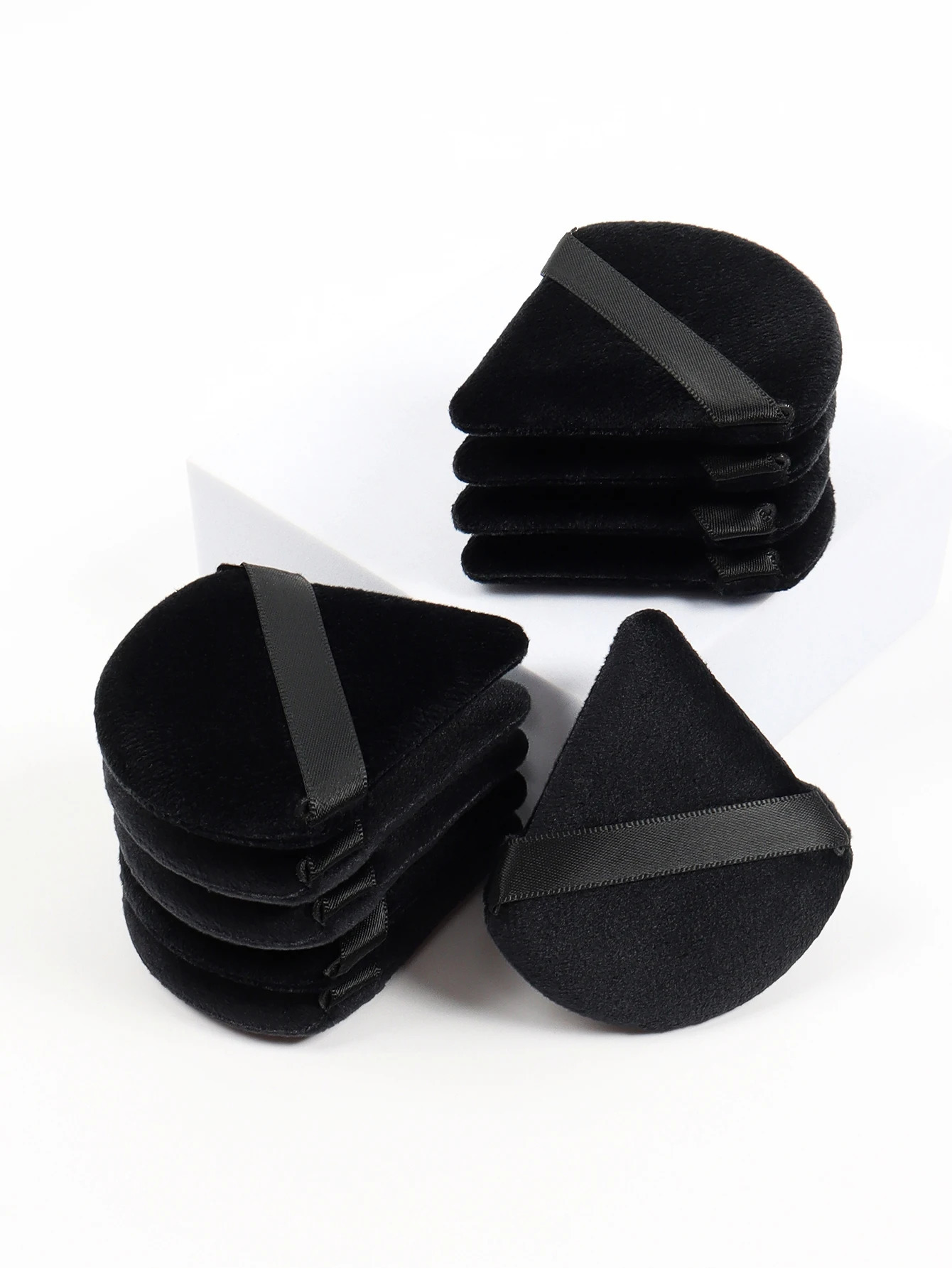 Black Triangle Powder Puff Makeup Sponge Soft Velvet Cosmetics Puff Mixer Beauty Foundation Make-Up Sponge Makeup Access 250317