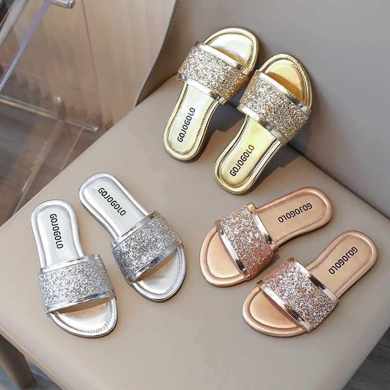 Slipper Anti slip and wear-resistant soft sole with multiple colors smooth and comfortable for girls summer PU flip code 26-36 S25326