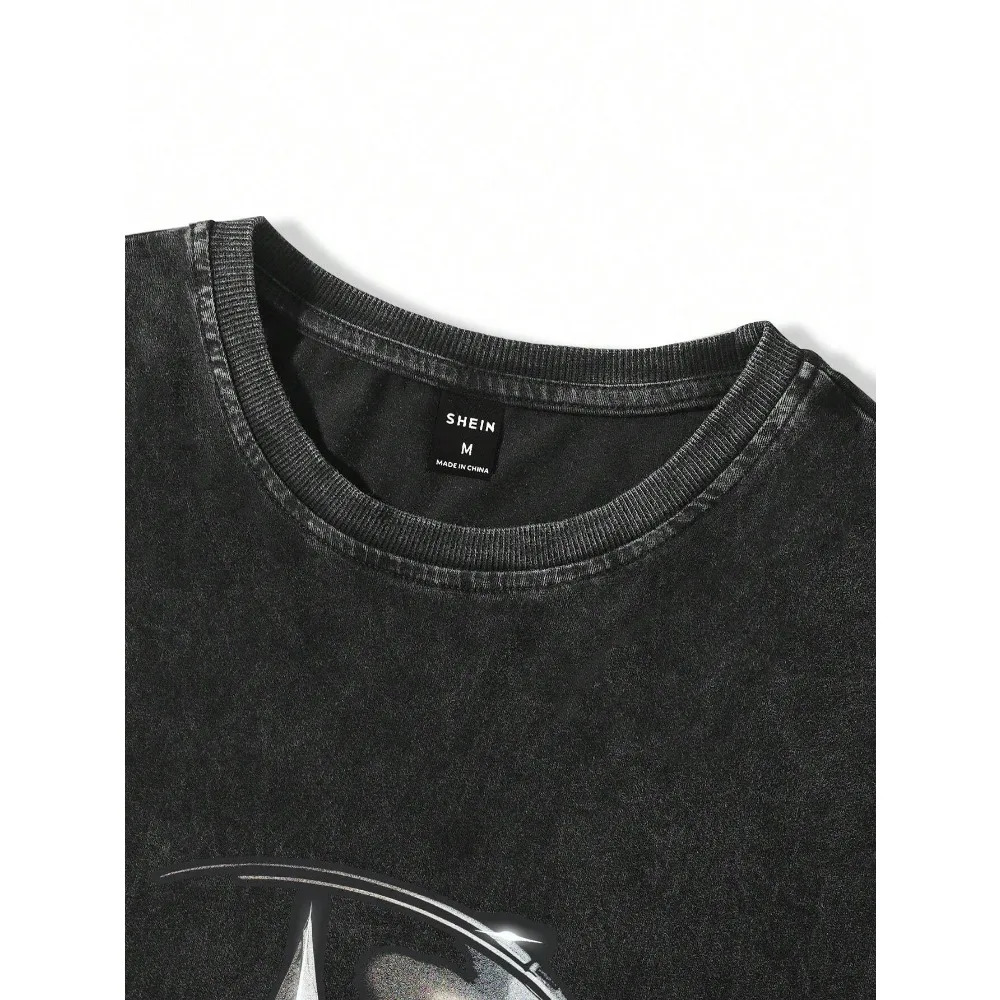 Mens summer casual short sleeved Tshirt star and character printed round neck Harajuku Y2k Pro choose oversized 250318