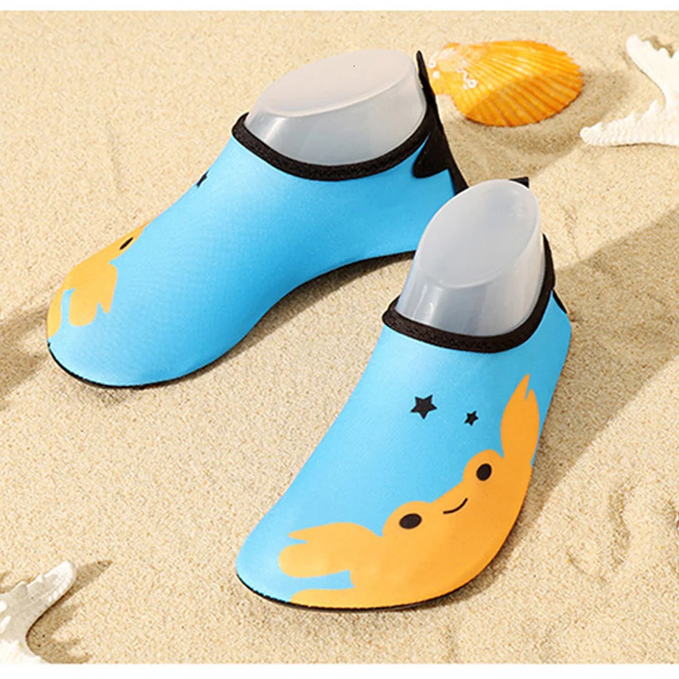 Children Beach Shoes Baby Soft Floor Indoor Slipper Snorkeling Swim Socks Boys And Girls Anti-Slip Home Barefoot Kids Slippers 250326