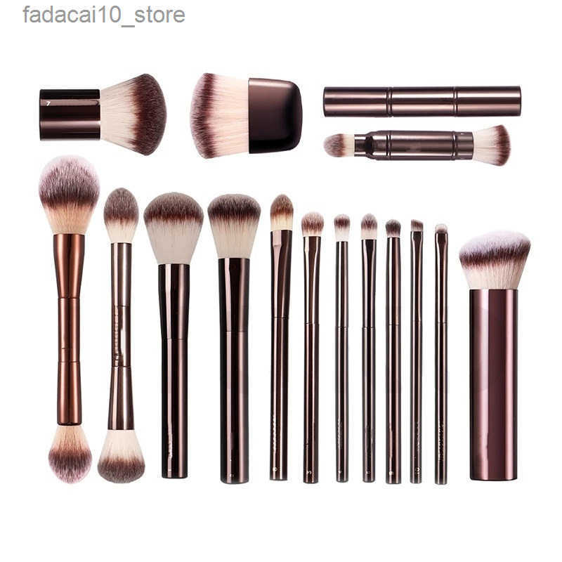 Makeup Brushes Hourglass Makeup Brushes No.1 2 3 4 5 7 8 9 10 11 Vanish Veil Ambient Double-Ended Powder Foundation Cosmetics Brush Tool 17model z250327