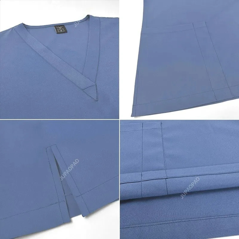 Nurse Uniform Female Hospital Doctor Male Sports Shirt Nursing Pants Neutral Workshop Beauty Spa Work Clothes 250326