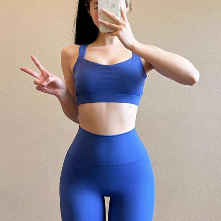 Women Yoga Pants Yoga Suit Set Women S Beautiful Back Sports Bra Waist Nude Yoga Pants High Elasticity Fitness Running Set