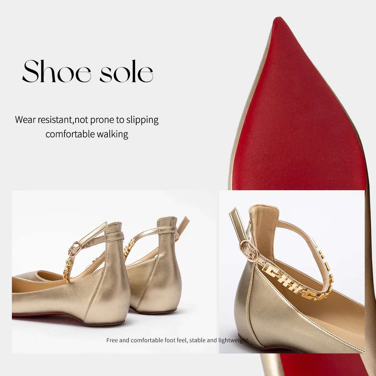Banquet Business Design Women's New Bright Low Heel Shoes