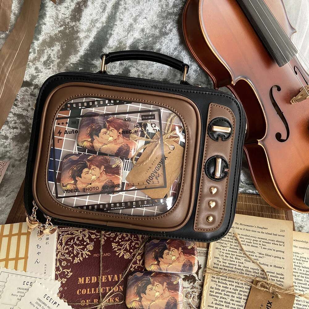 Novelty Tv Shape Retro Teion Women Shoulder Design Ita Backpack With Inserts Gilrs Crossbody Bag