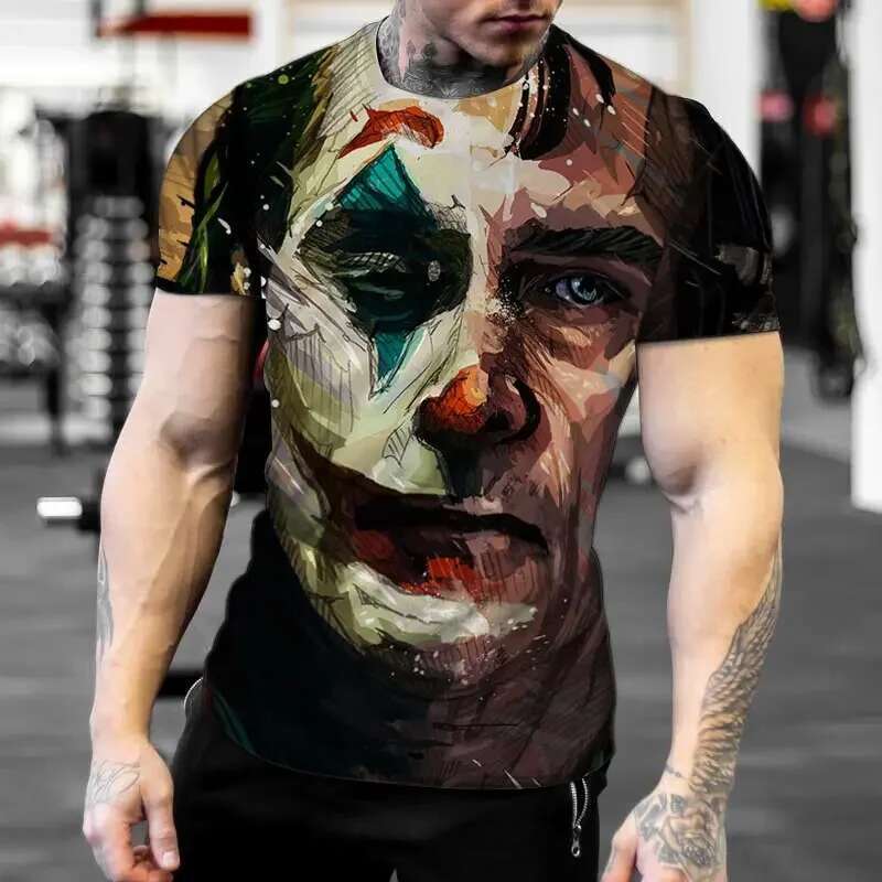 Men s short sleeved T shirt retro personalized print breathable quick drying high quality daily fashion casual streetwear new series