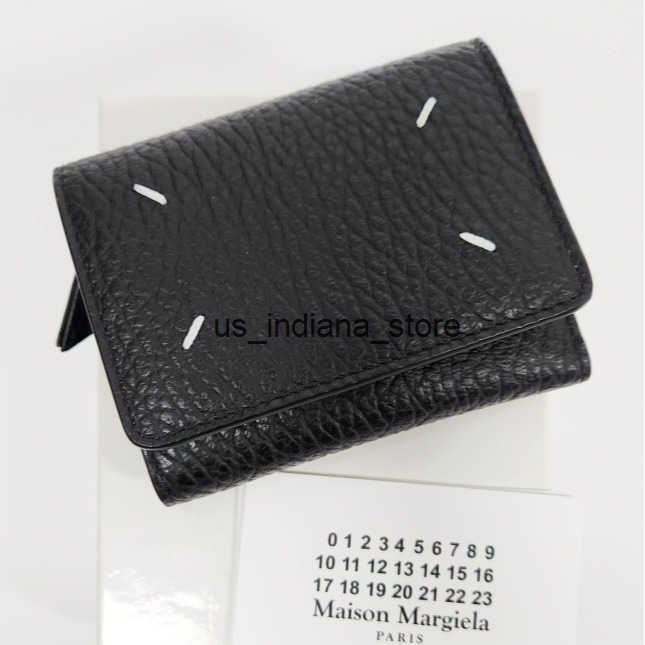 Wallets MM6 genuine leather womens small wallet 2024 new versatile multi card zero wallet Majira mens and womens short wallet Q250327
