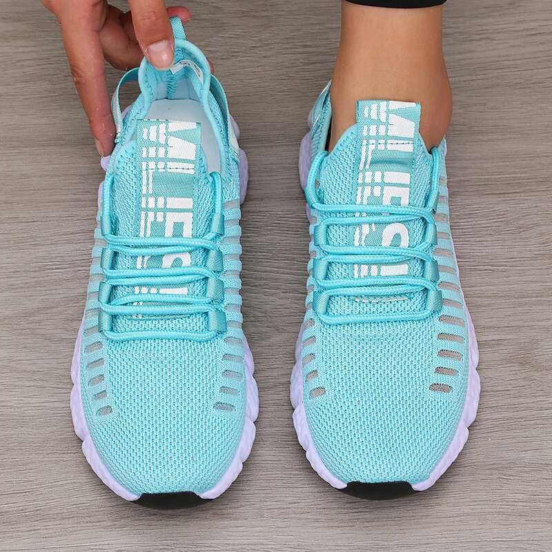 Women's Platform Sports with Fashionable Trendy Design Breathable Comfortable Outdoor Hiking Walking Casual Shoes
