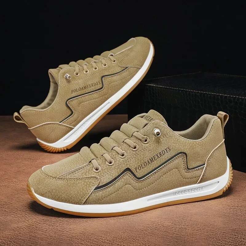Casual Sneakers Sports for Men Spring Autumn Lace-up Men's Outdoor Sport Jogging Retro Vulcanized Shoes