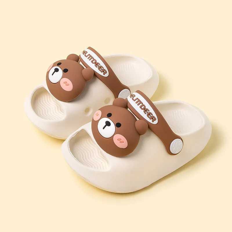 Slipper Summer 2025 New Childrens Indoor Slide Summer Cool Family Slide for Boys Babies Boys and Girls Soft Bottom Lightweight S25326