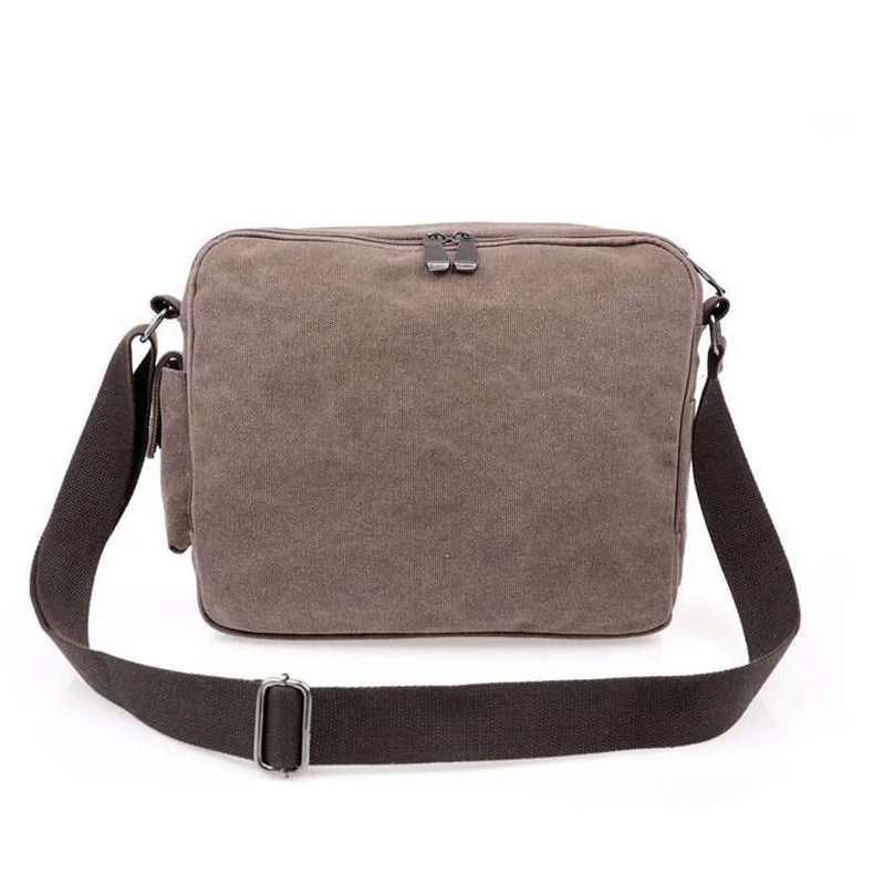 High quality multifunctional canvas travel bag mens messenger cross luxurious retro style briefcase 250326
