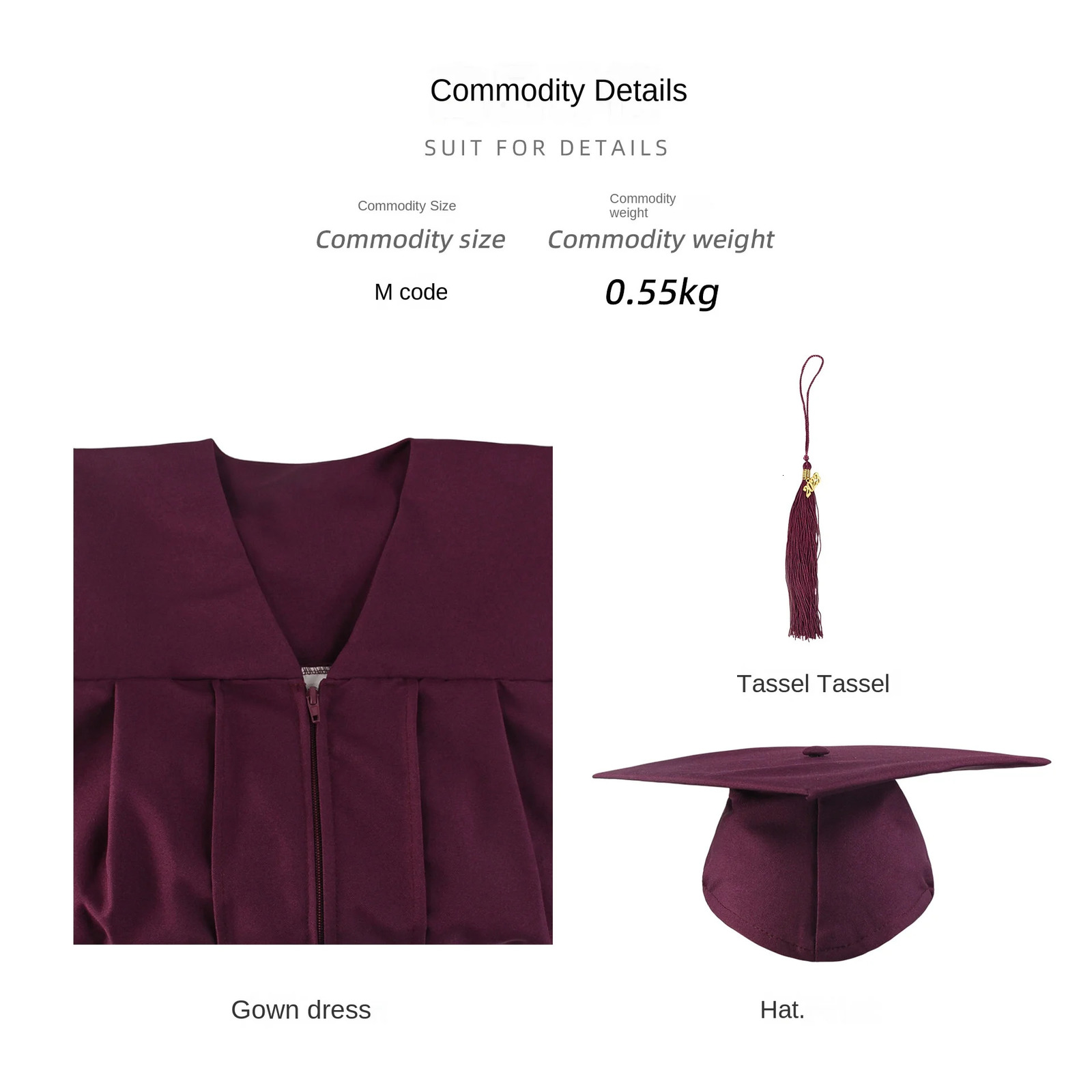 Bachelors Dress Adult Graduate School Clothing European and American High Performance 250326