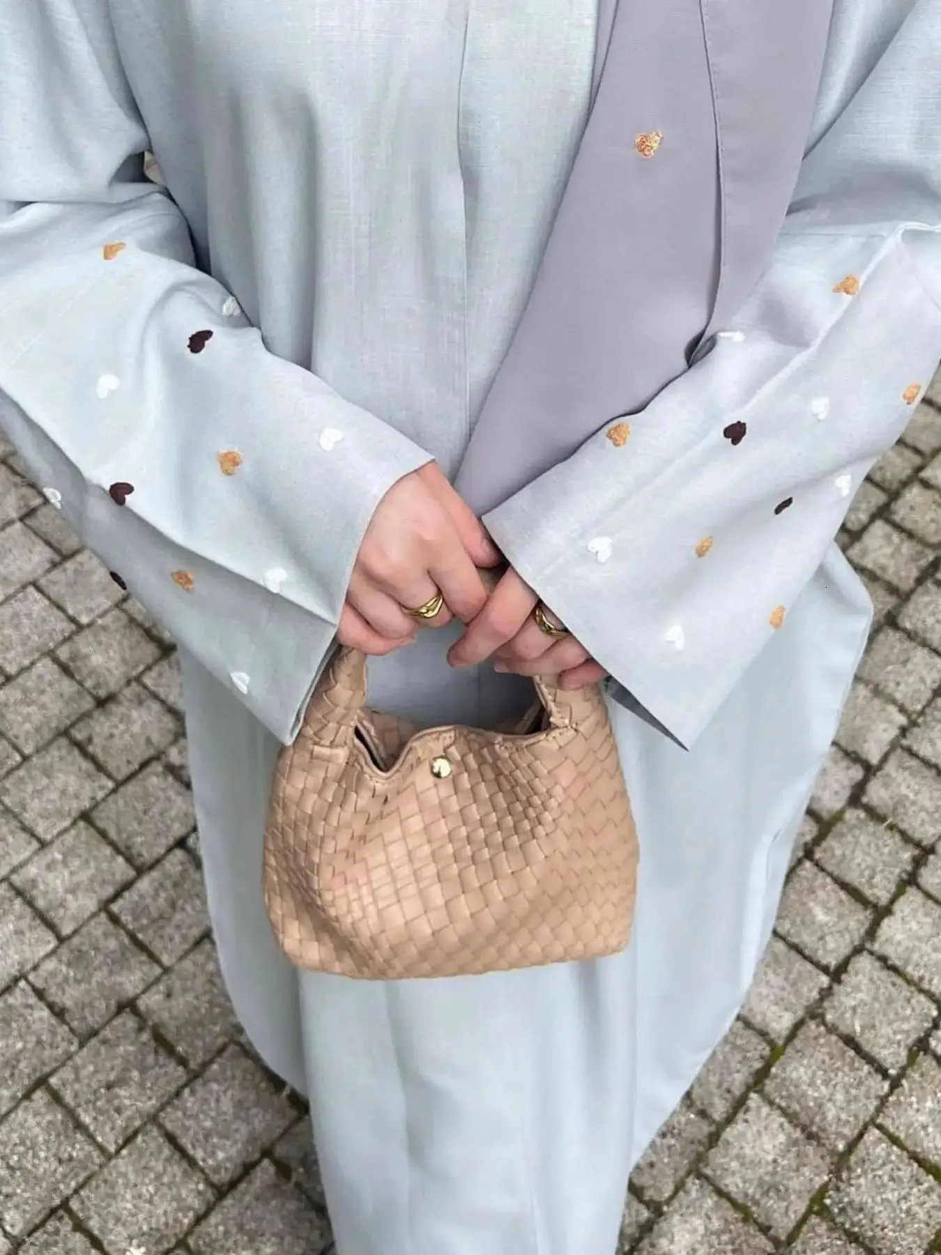 Love y kimono with oversized Muslim robe Abaya syari female fulllength worship service wy1926 250326