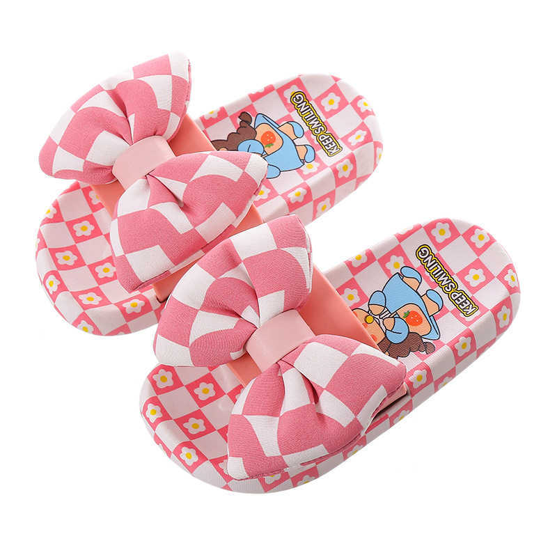 Slipper Childrens slippers cute bow for girls fashionable princess for girls anti slip soft sole for indoor and outdoor wear beach sandals for girls S