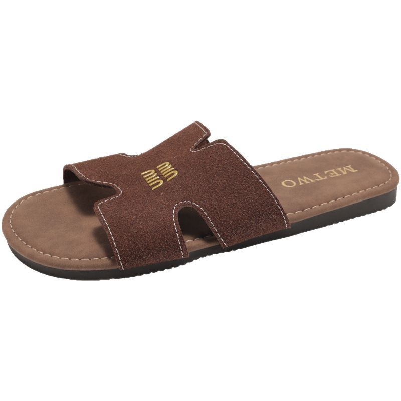 2025 new thick bottom casual flat non-slip new sandals female summer wear beach sandals lazy fashion everything