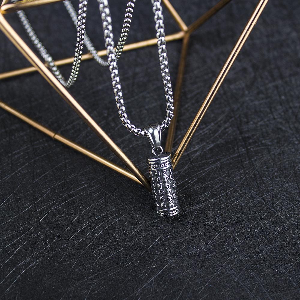 True Words Necklace - European Trendy Men's Hip Hop Pendant
