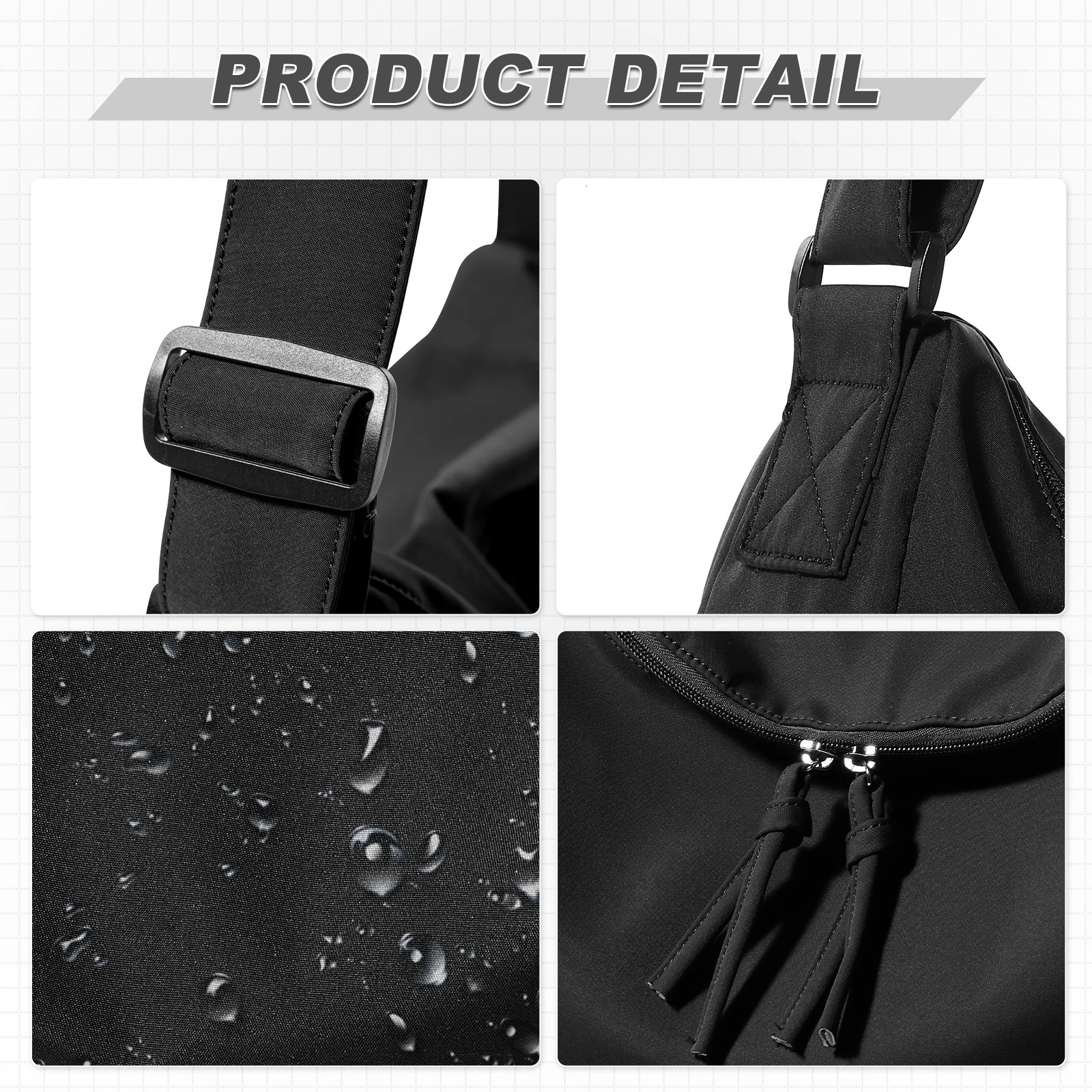 Mens and womens cross bag large capacity lightweight messenger unisex travel shoulder waterproof outdoor sports 250326