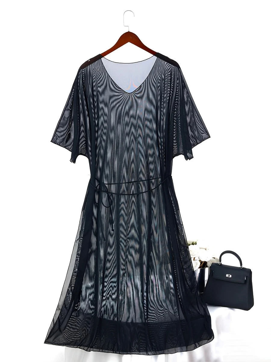 Large solid beach set short sleeved onepiece swimsuit for women womens 250321