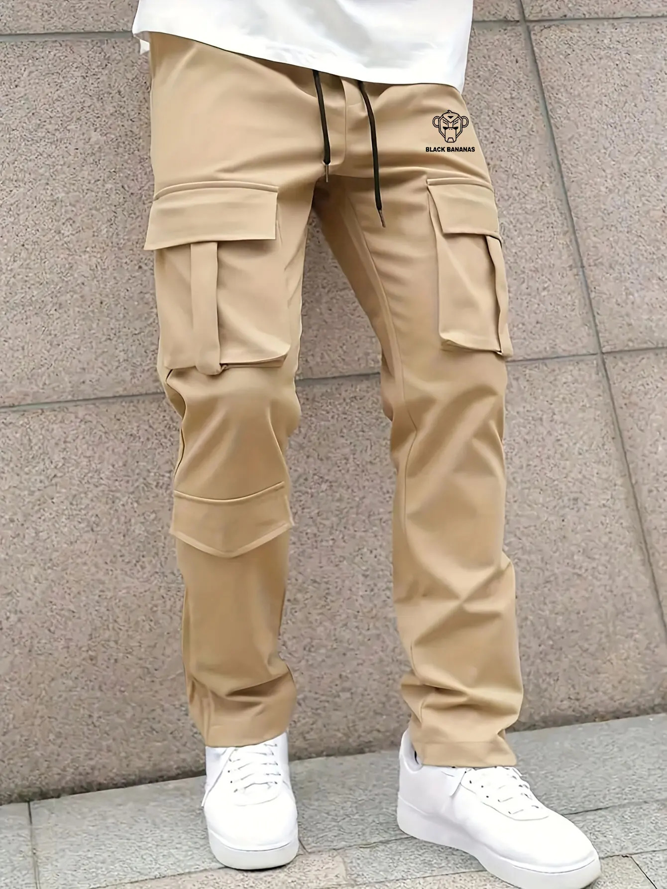2055 mens casual jogging pants loose fit suitable for cargo drag and drop sports hiking outdoor diagonal 250327