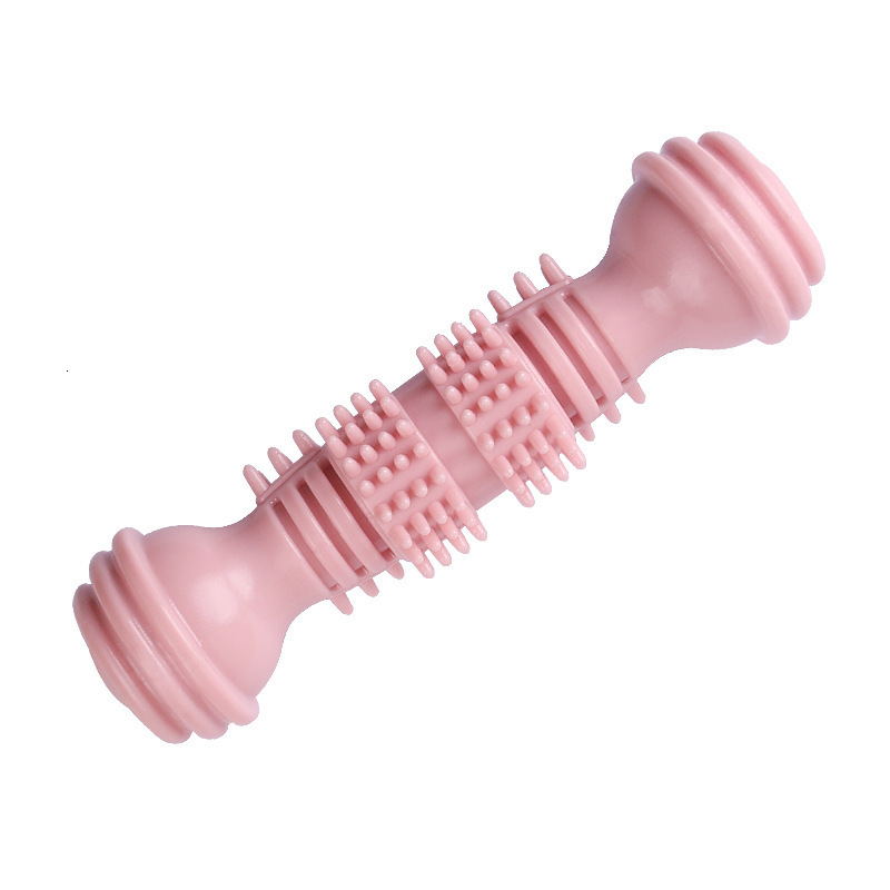 New Pet Bite Chewing Toy Dumbbell Interactive Training Teeth Grinding Dog Bite Toy Dog Stick Toothbrush Dog Toy