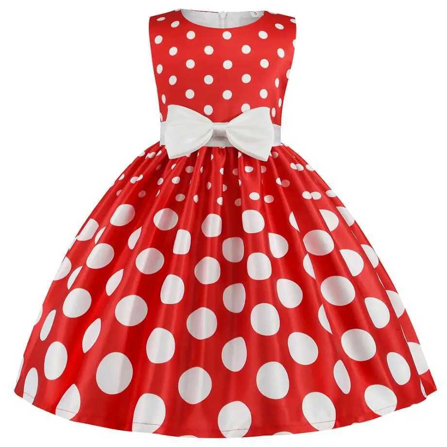 Summer girl rose print dress princess wedding birthday Par Frocks satin childrens vest girl Christmas outfit W250326